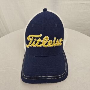 Titleist Navy and White Fitted Cap Sz M/L